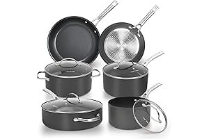 HexClad Cookware Sets 10 Piece Pots and Pans Set Non Stick