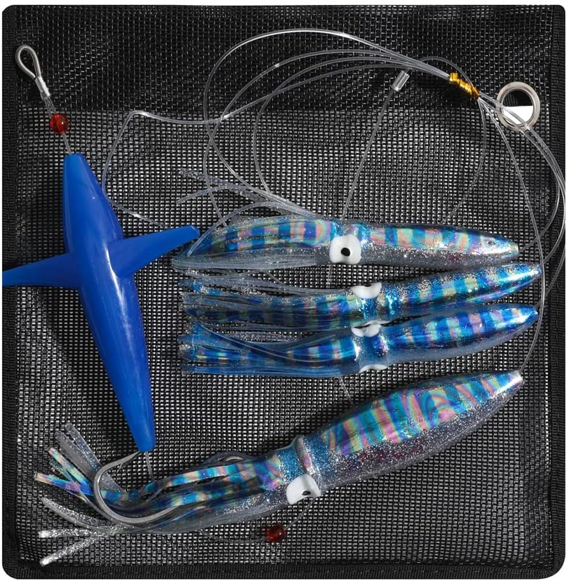 OCEAN CAT Offshore Saltwater Trolling Lure for Marlin, Tuna, Mahi Mahi, Dolphin, Wahoo - Mesh Bag