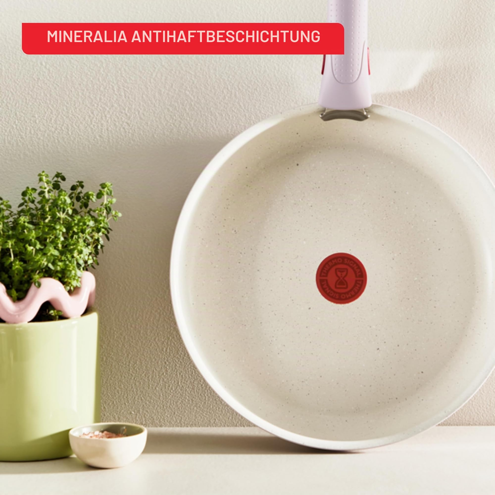 Tefal Ingenio Serenity Kochgeschirr, 11-teilig, Komplett-Edition, Antihaftbeschichtung, Induktion, stapelbar, Pink Clay, L830SB04