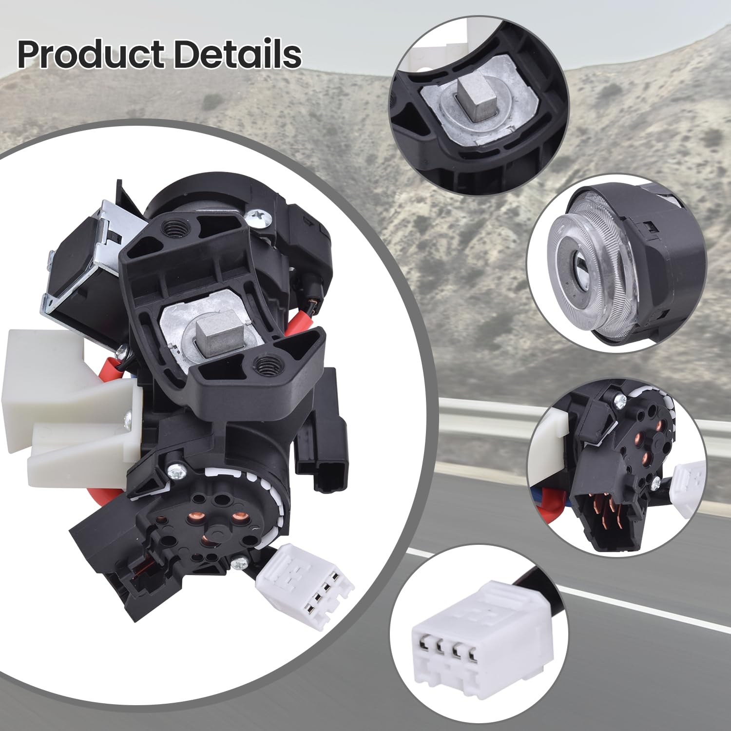 81905-F2230 Ignition Lock Cylinder Housing Compatible with 2017-2020 Hyundai Elantra Lock Key & Cylinder Assembly with 2 Keys, Replace 81905F2230 Ignition Switch Kits