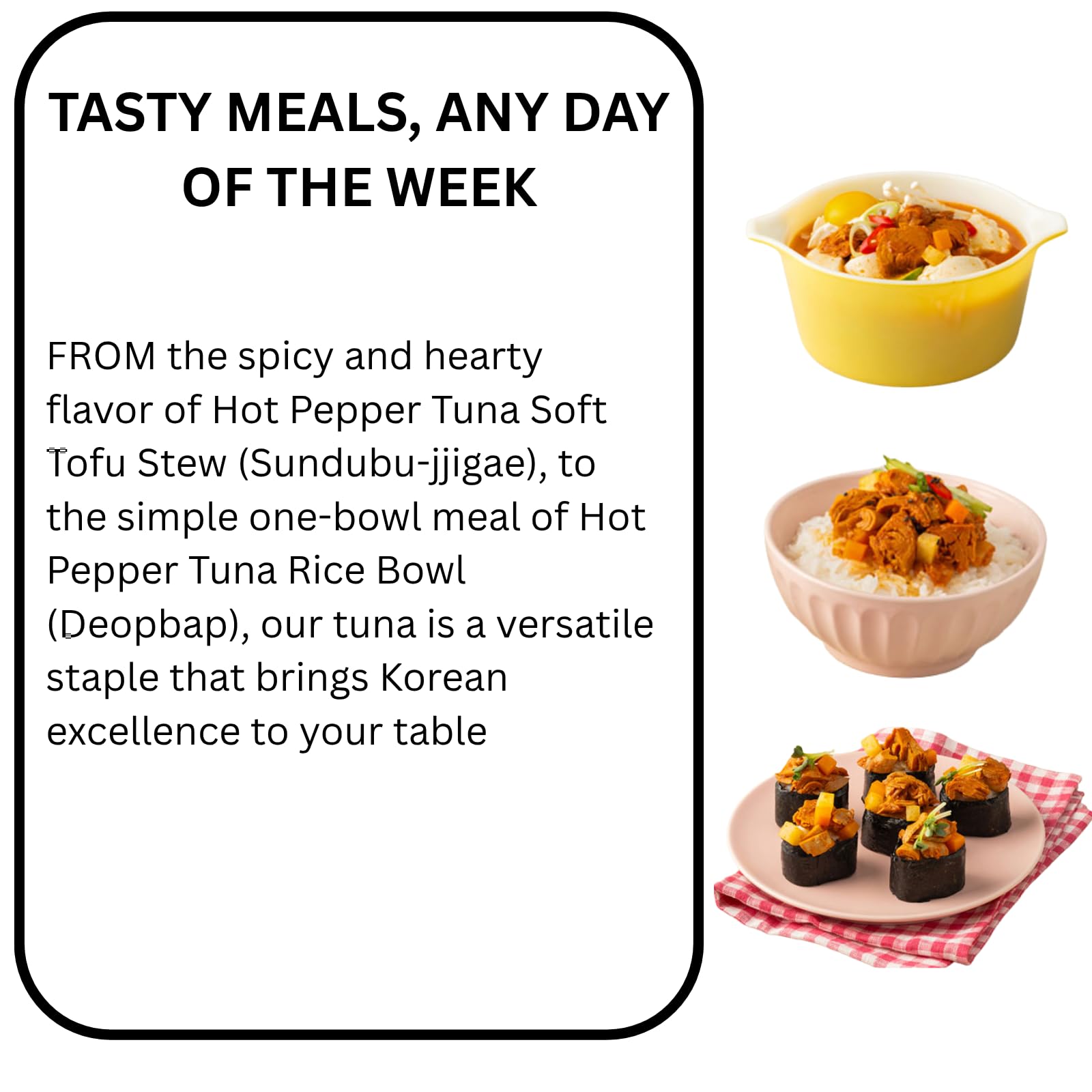 Korean Tuna Can With Hot Pepper Sauce 85g x 5 - Canned Food - Spicy Korean Red Pepper Tuna 고추참치 - Versatile Canned Meat - Ready-to-Eat for Rice, Ramen, Side Dishes