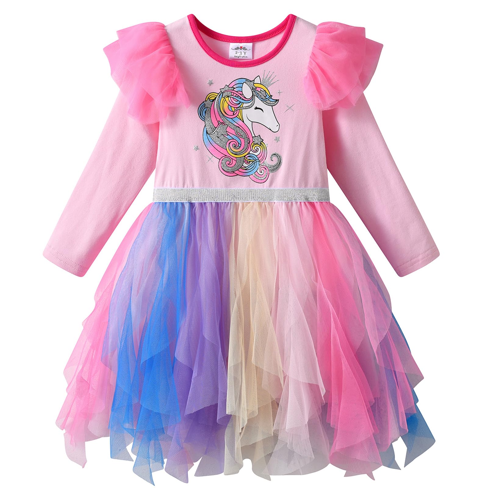 VIKITA Girls Dresses Princess Dress Flower Tulle Birthday Party Dress Girls Clothing 2-8 Years — view 11