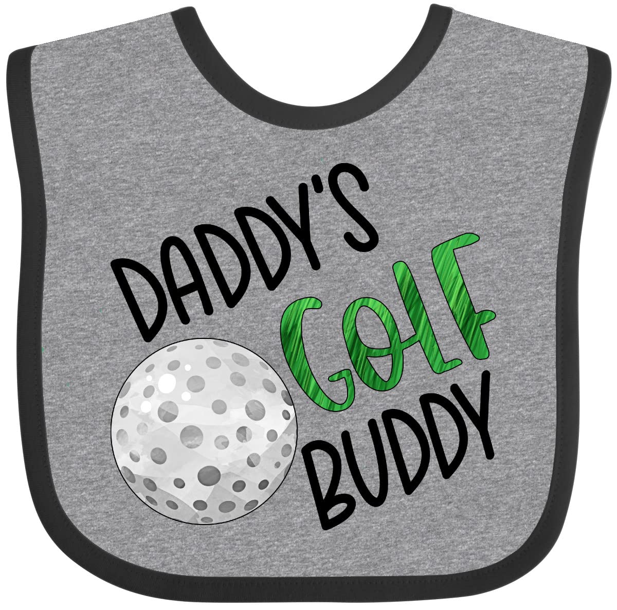 inktastic Daddy's Golf Buddy with Golf Ball Baby Bib