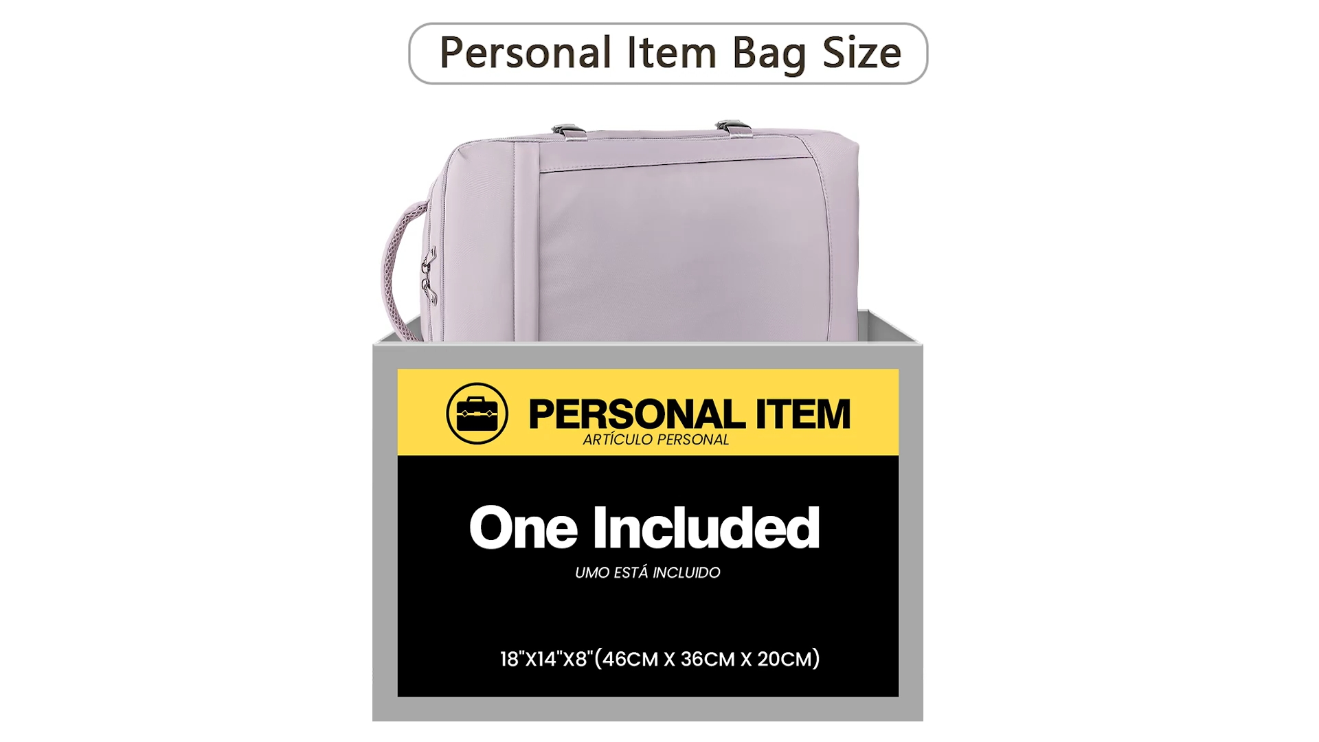 Amazon.com | Lossga for Spirit Airlines Personal Item Bag 18x14x8