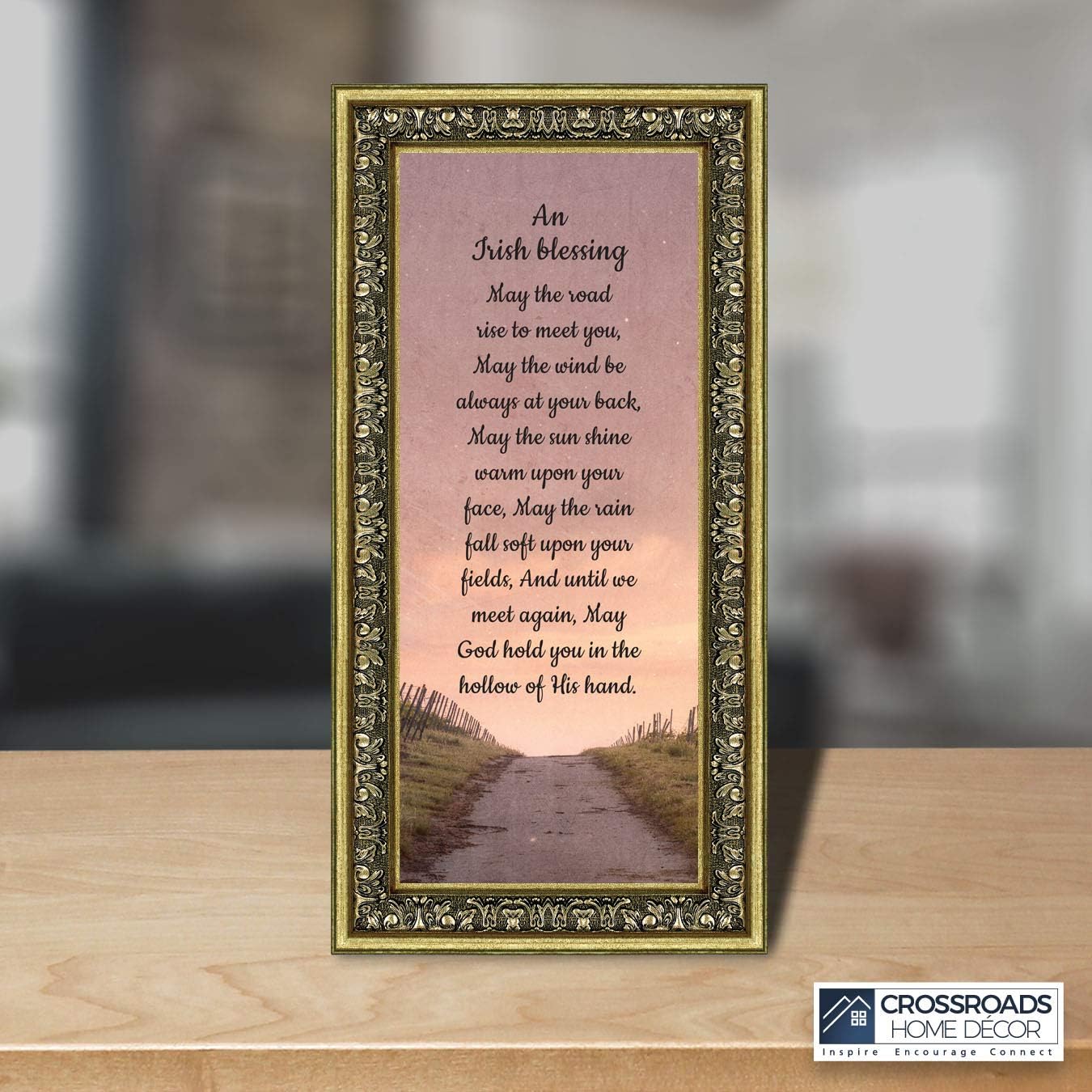 Irish Blessing Wall Decor, May the Road Rise Up to Meet You, Celtic Decor Home Blessing Sign, Irish Gifts for Women. Irish Wall Decor, House Warming Presents for New Home 7351G