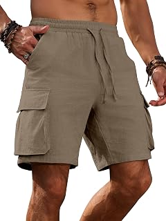 Shasmi Men's Cotton Cargo Shorts for Men | Casual Comfort Bermuda Pant Shorts | Breathable Chino Half Pant for Summer Wear... Price In India