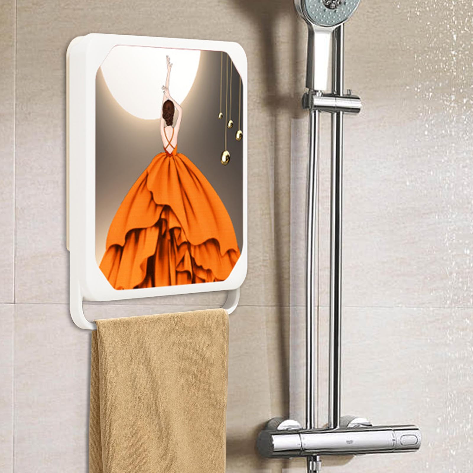 Organizer Pieghevole Murale per Bagno Porta Abiti Da Parete, Ripiani A | Contenitore Pieghevole Per Bagno, Doccia, Zona WC, Lavanderia, Bagno, Lavanderia,