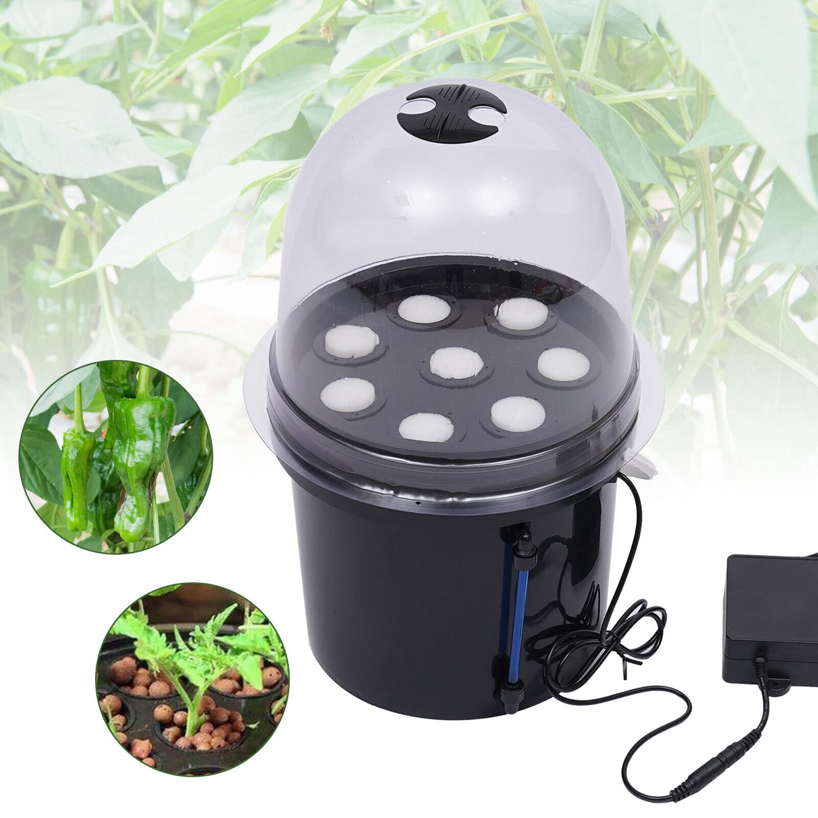8 trous pour plantes aéroponiques hydroponiques, système de clonage des plantes, machine de propagation aéroponique, équipement hydroponique