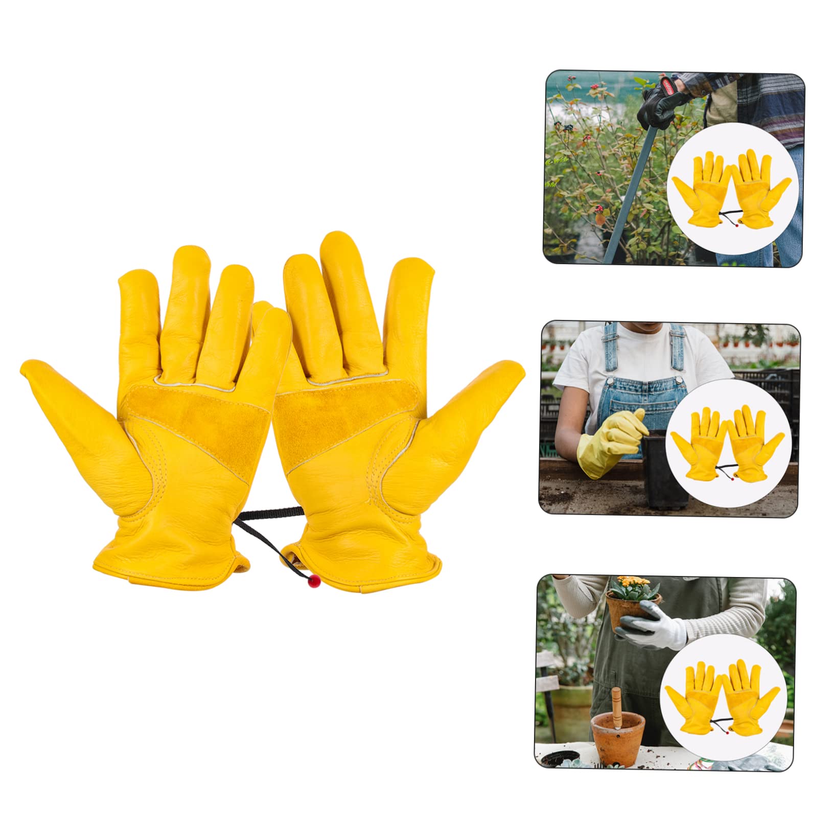 2 Pares Guantes De Jardineria Guantes De Pintura Guantes De Trabajo De Seguridad Guantes Domésticos Guantes Para Trabajar En El Jardín Guantes De Cuero