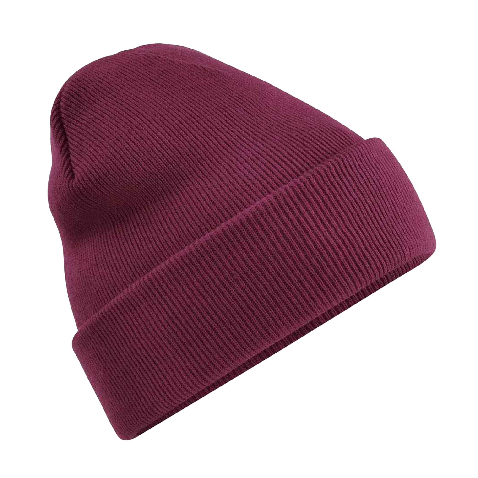 Beechfield Classic Cuffed Beanie - Warm and Stylish Hat Burgundy