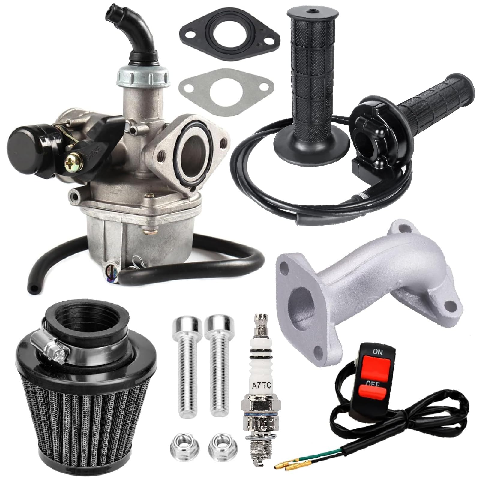 19mm Carburetor PZ19 Carb For Chinese 50 70 90 110 125 135 Cc ATV