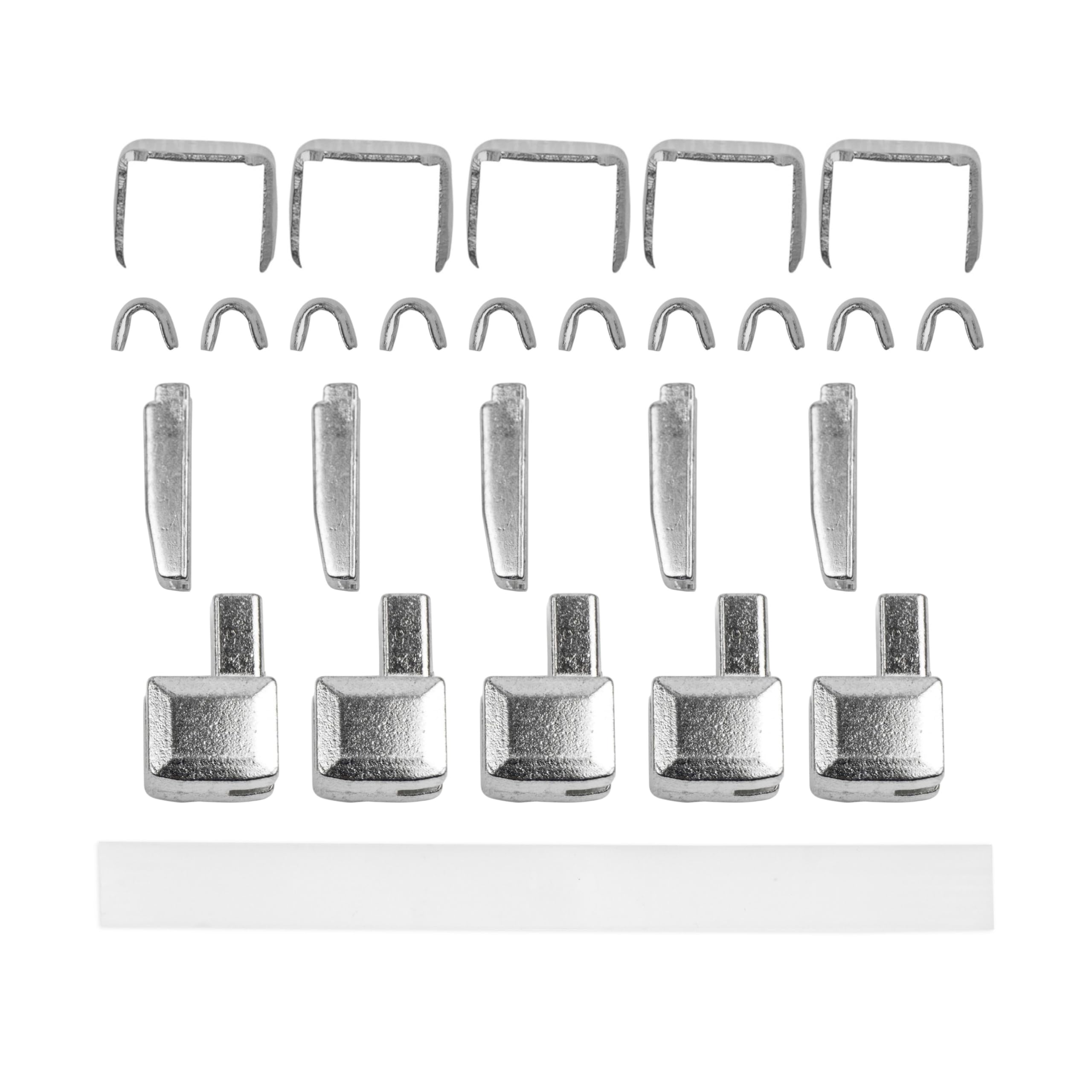 100 stuks ritssluiting reparatieset metaal reparatieset reparatie met