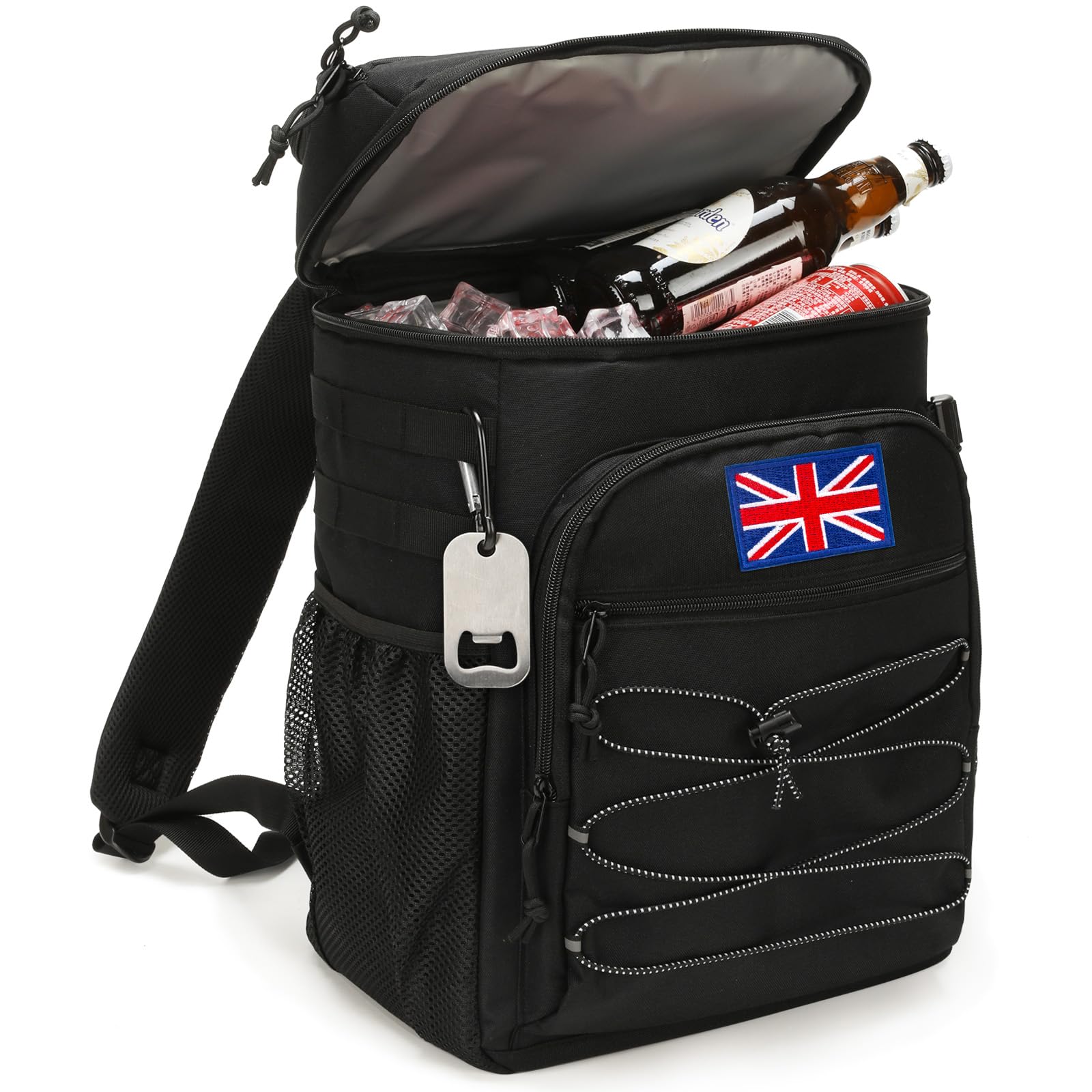 Tactical Backpack Cooler, 25L Cooler Insulated Leak-Proof, Heavy Duty Large Lunch, Waterproof Ice Chest Backpack for Men Women Adults Work Daytrip Camping Beach Hiking Accessories