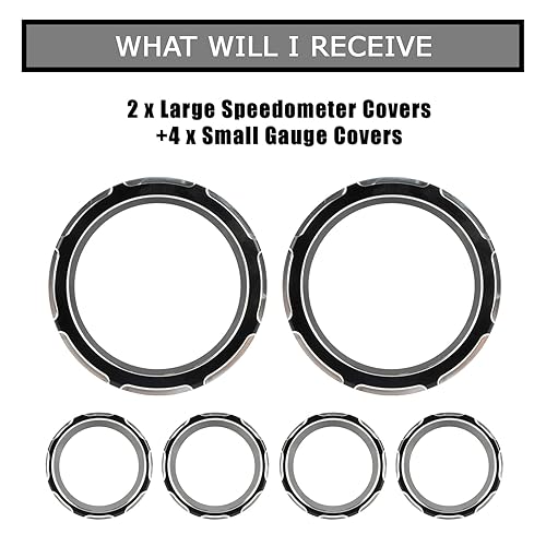 Miniatura 5 de PSLER Kit de bisel para motocicleta, velocímetro, instrumento, cubierta decorativa, juego de bisel para Touring Ultra Classic Electra Street Road