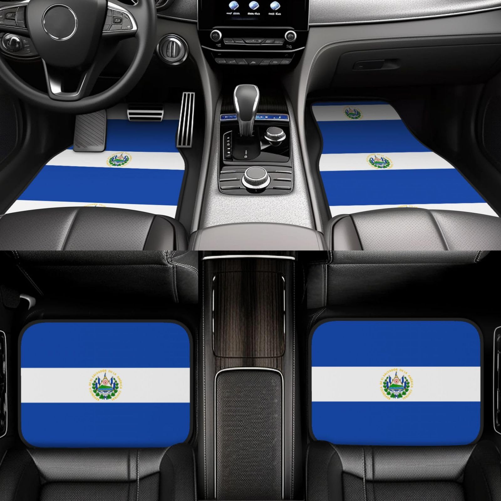 Lot de 4 tapis de sol en néoprène imperméable pour voiture