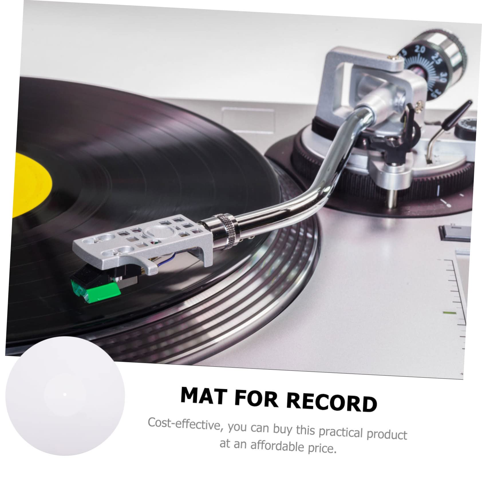 Tappetino Piatto Giradischi Acrilico Antistatico per Dischi Vinile Protezione Audio per Giradischi e Fonografi
