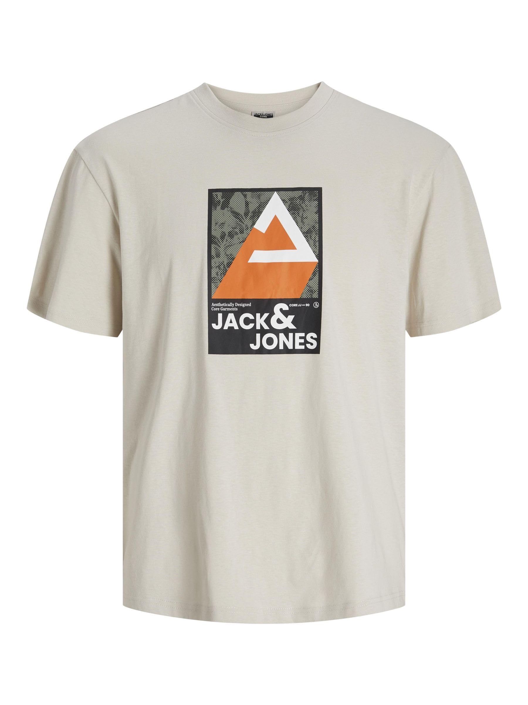 Jack & Jones Men's Moonbeam Jcojj Colourful Tee Ss Crew Neck Ln T-Shirt, S
