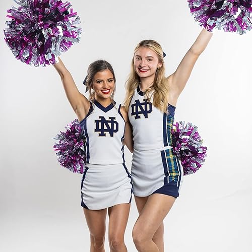 Miniatura 7 de Pompones de animadora, pompones de animadora con mango de bastón para juegos deportivos de espíritu de equipo, traje de baile, pompones de animadora