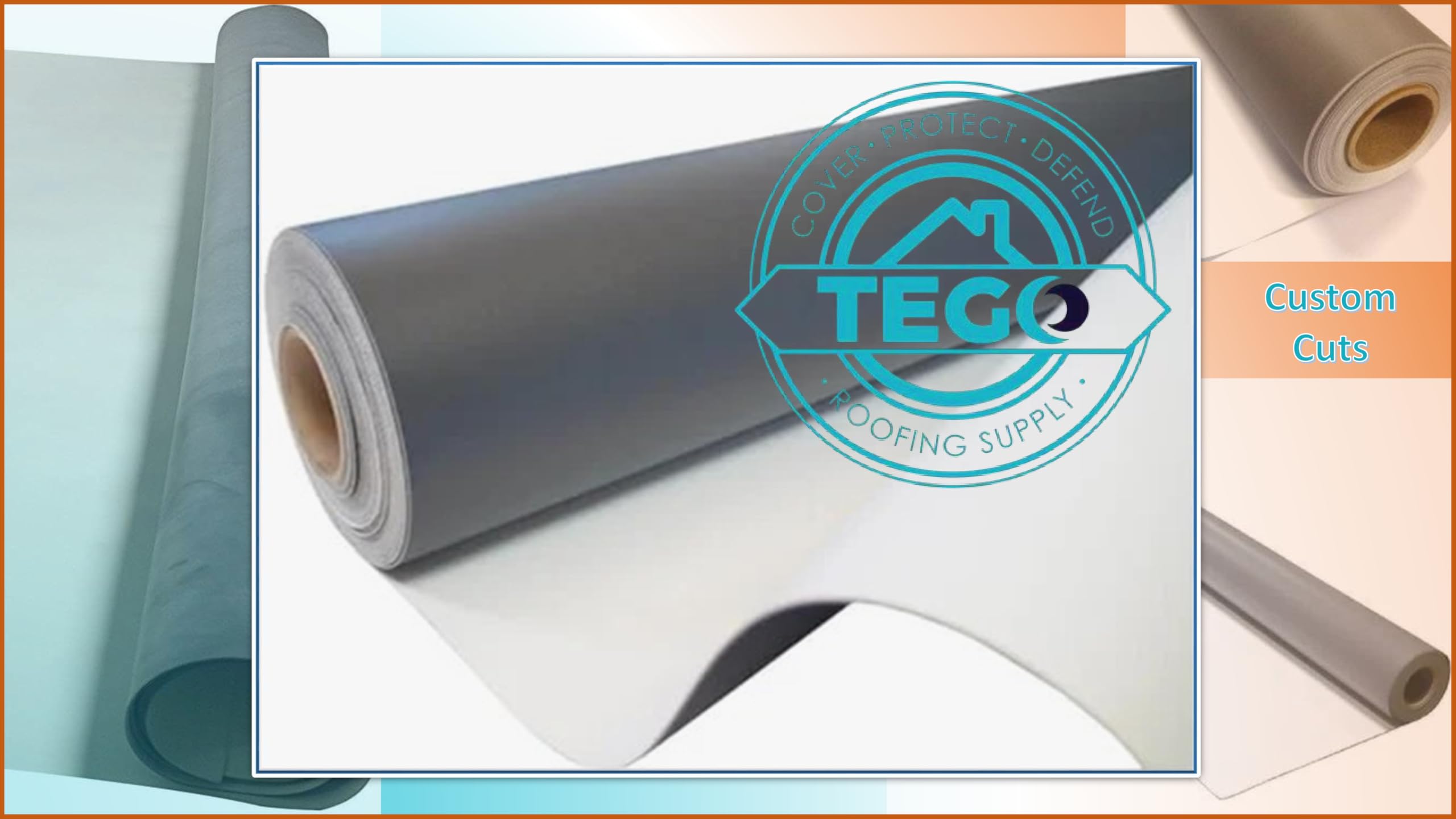 10' x 20' 60 Mil White EPDM Rubber Roofing