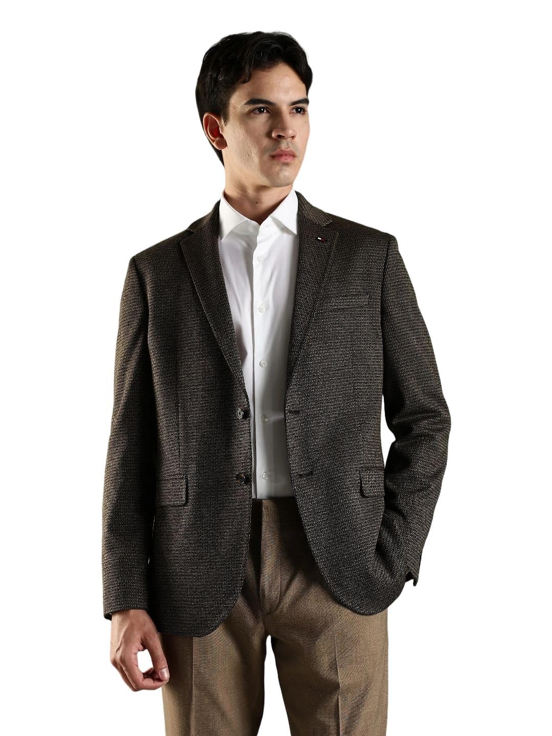tommy hilfiger Self-Design Regular fit Polyester Blazer-picture-28