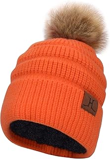 Orange wooly hat Clearance