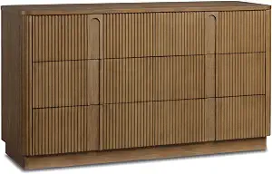 Teamson Home 55'' W Ample Storage 6-Drawer Dresser in Warm Greige Finish