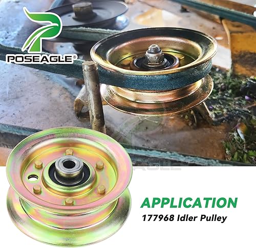 Miniatura 7 de 532196106 Husqvarna Polea tensora con 532177968 Kit de polea tensora que reemplaza 532197379 Husqvarna Polea tensora 196106 Craftsman 193197 Polea