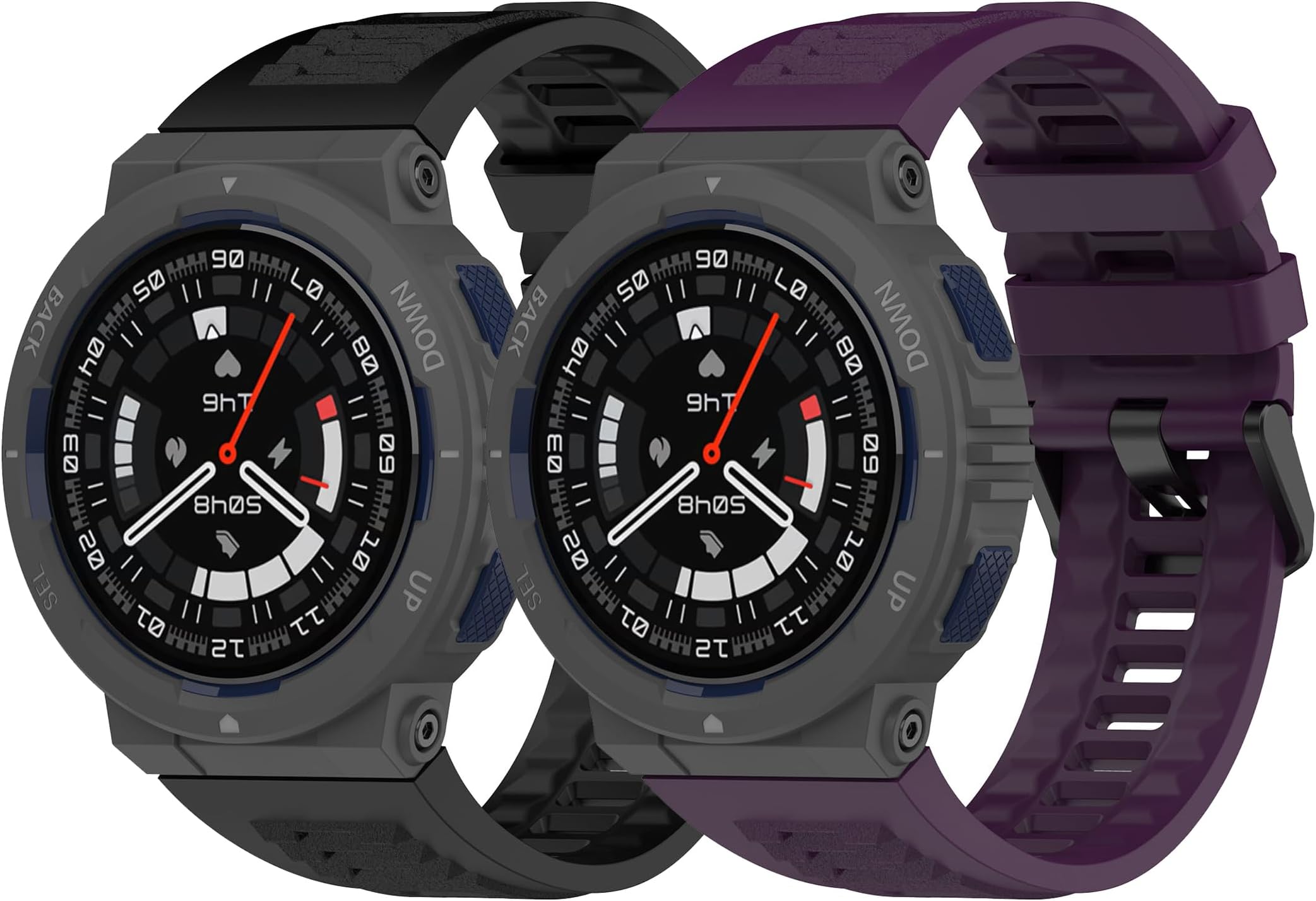 TenCloud 2Pack Active Edge Band Smartwatch Accessory for Amazfit Active Edge (A2212) Watch Band Strap Compatible with Amazfit Active Edge