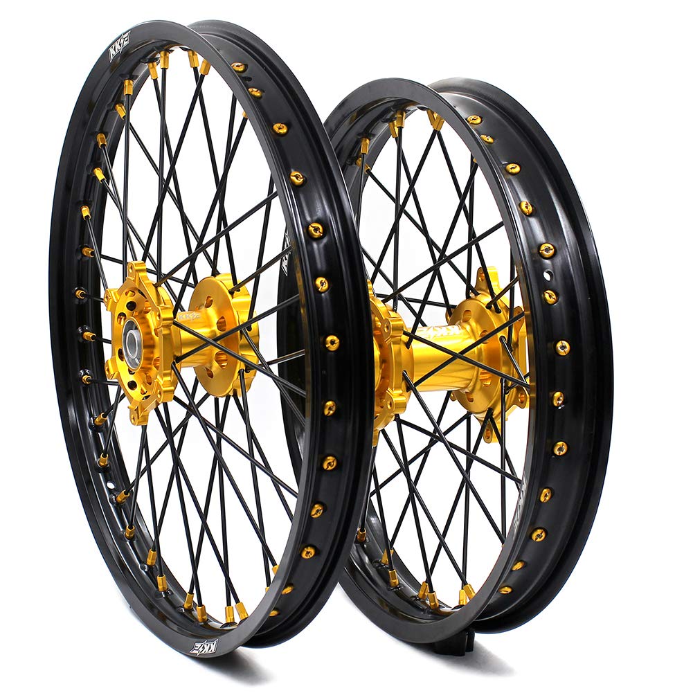 Amazon.com: KKE 21/19 MX Wheels Rims Set for Suzuki RM125 1996