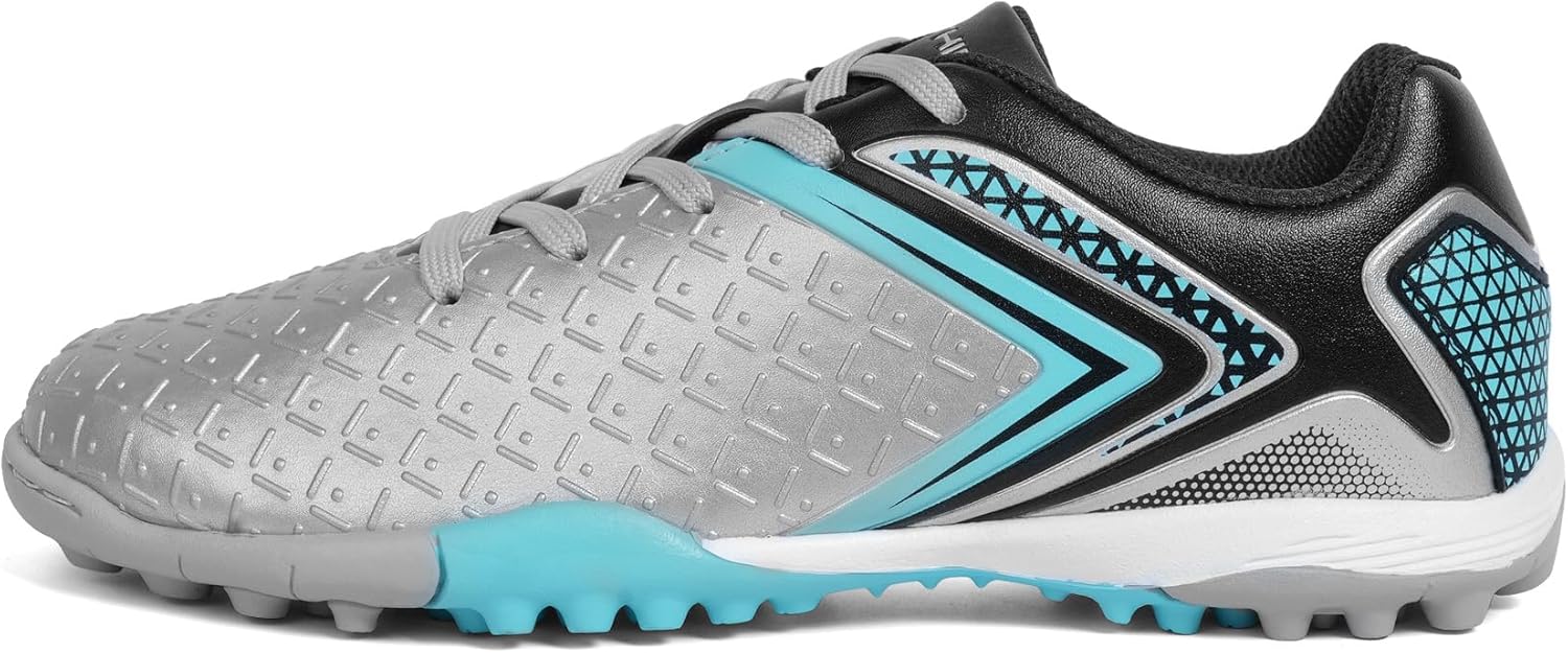 Girls Boys Indoor Soccer Shoes Kids Turf Training Football Cleats Youth TF Durable Futsal Soccer Sneaker Littel/Big Kid