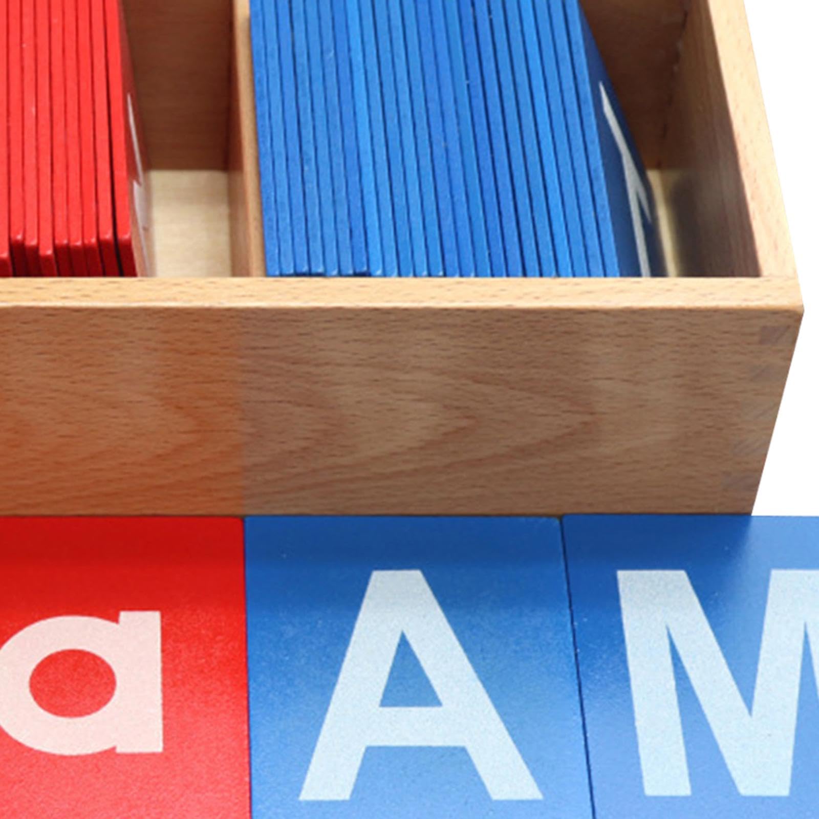 Lernkarten für Kinder, Alphabet Lernkarten Aus Holz für Spiel, Reise Und Interaktion