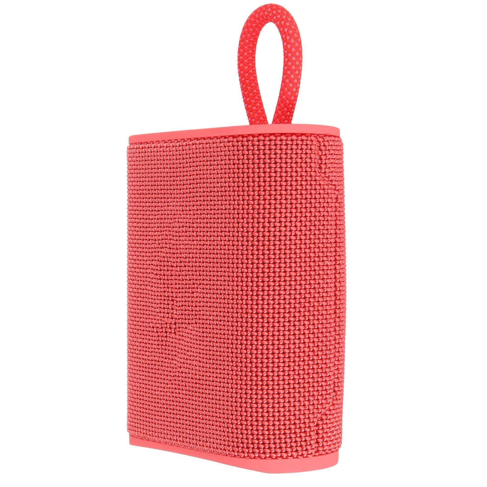 AMONIDA Altoparlante Bluetooth Wireless con Luce RGB e Riduzione del Rumore per Uso in Campeggio All'aperto Impermeabile IPX7 (rosso)