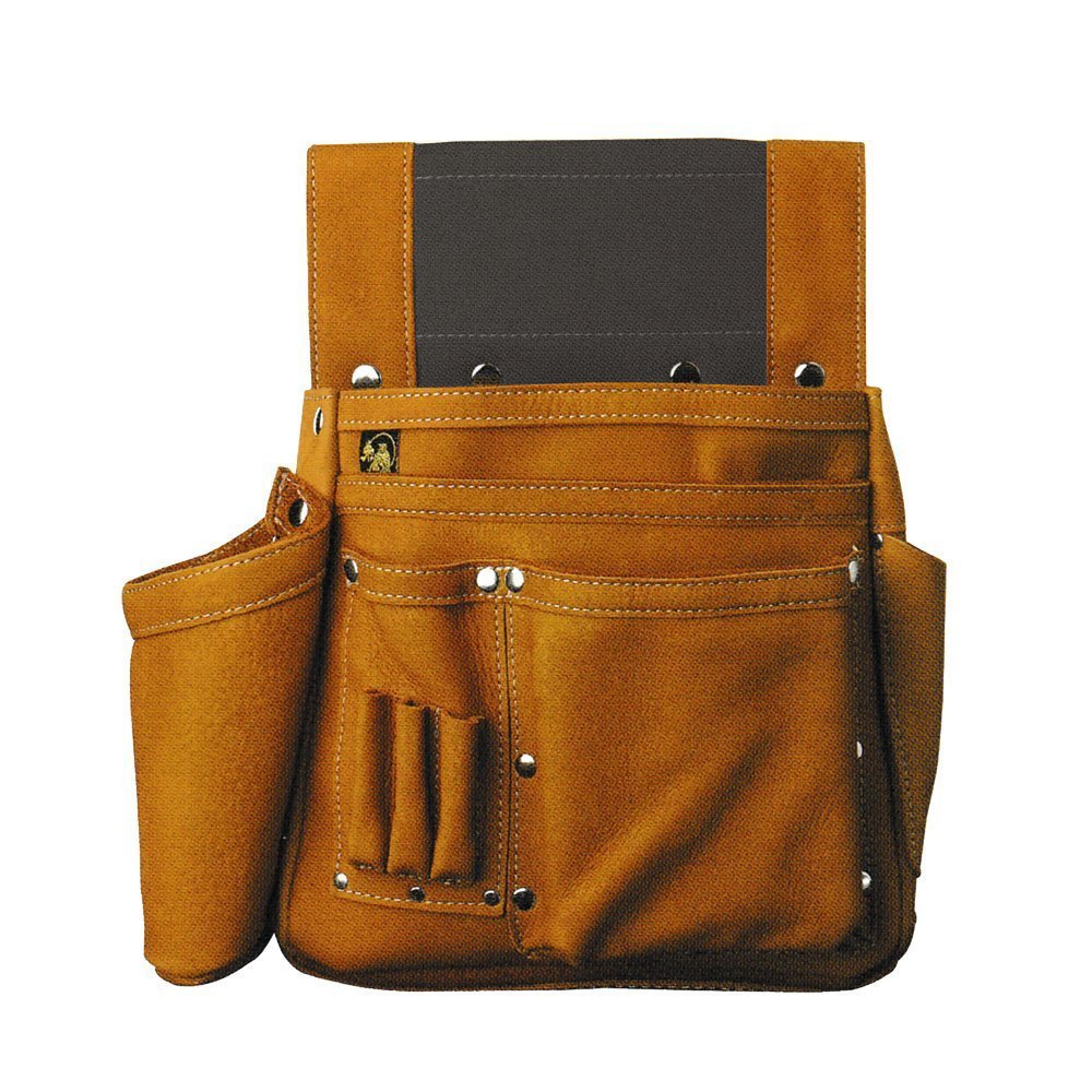Amazon.co.jp: ふくろ倶楽部 ヌバックレザー釘袋 No814 : DIY