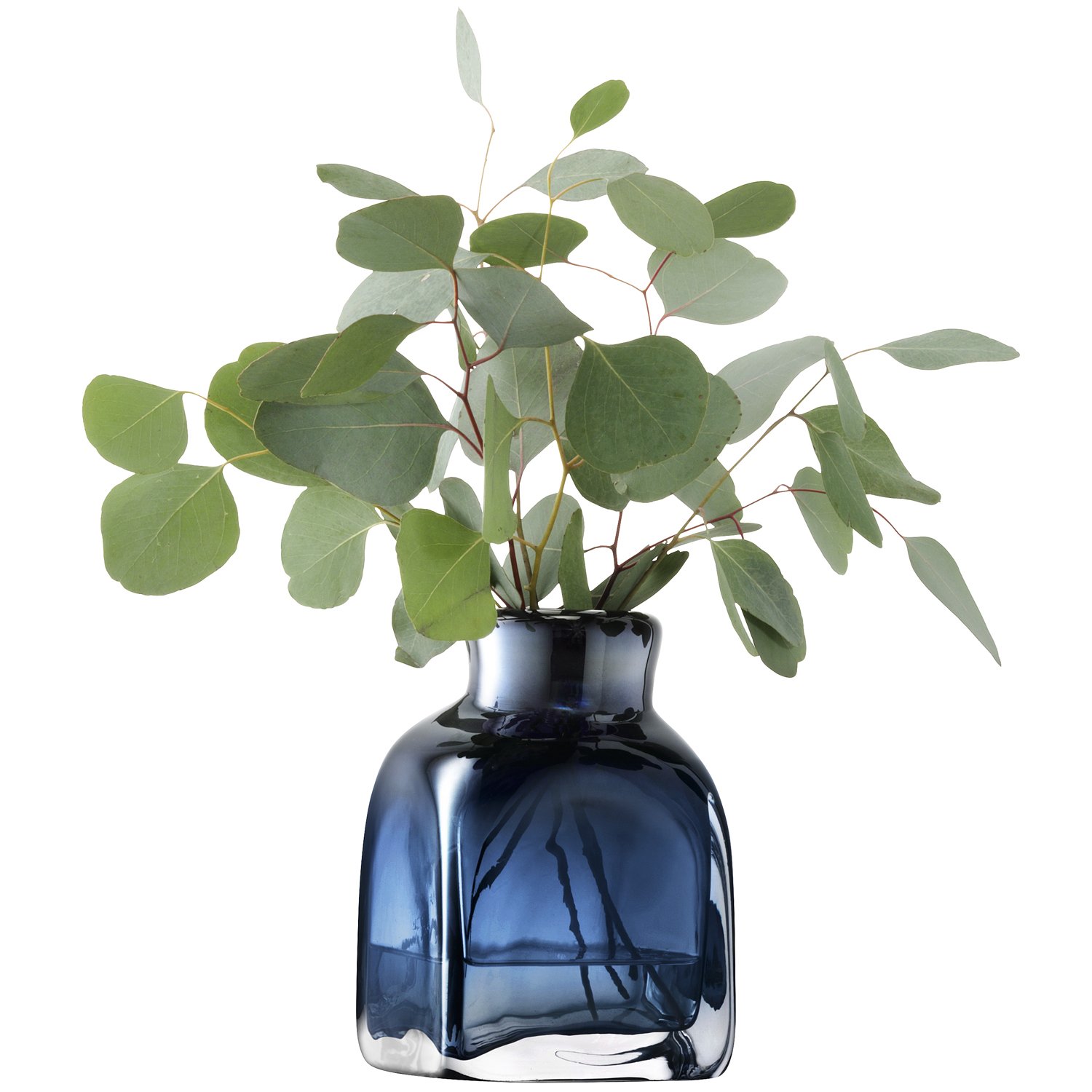 LSA(エルエスエー) フラワーベース(花器) ブルー 高さ17cm TA