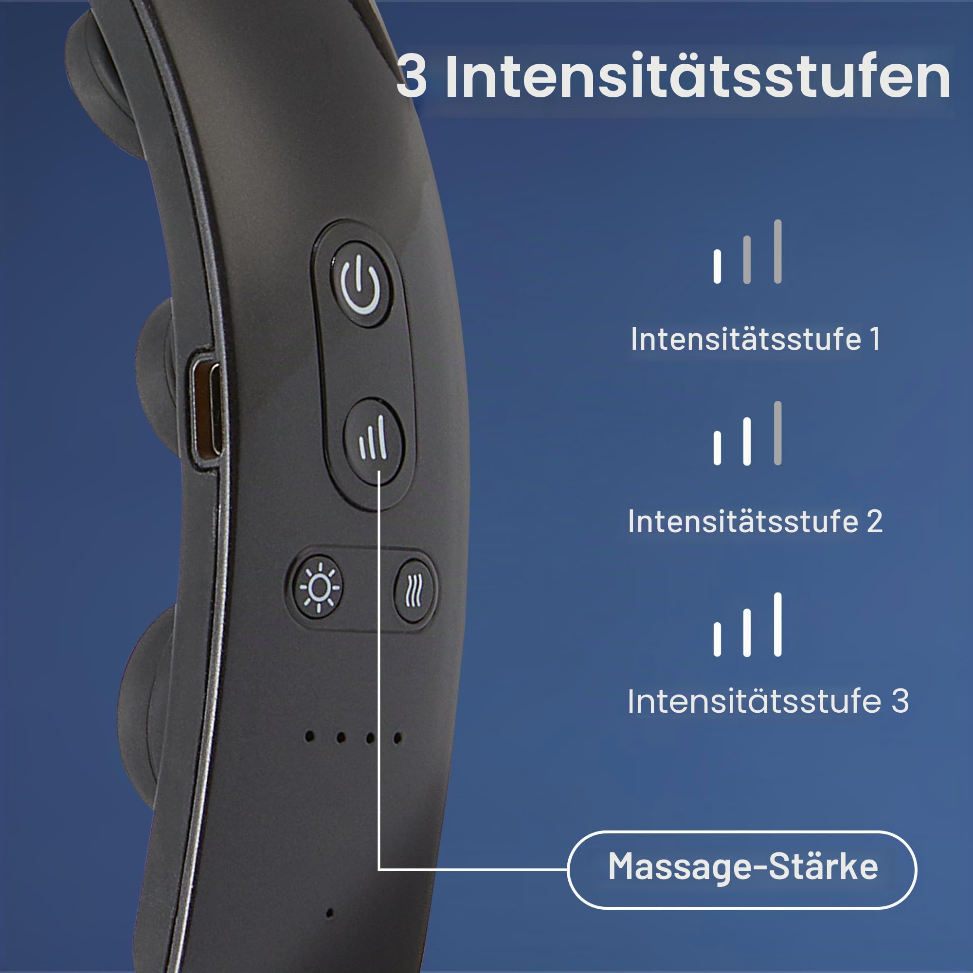H2 Kopfhautmassagegerät mit Vibration Laser Therapie Ultraleicht und Tragbar Lindert Kopfschmerzen verbessert das Haarwachstum Blau