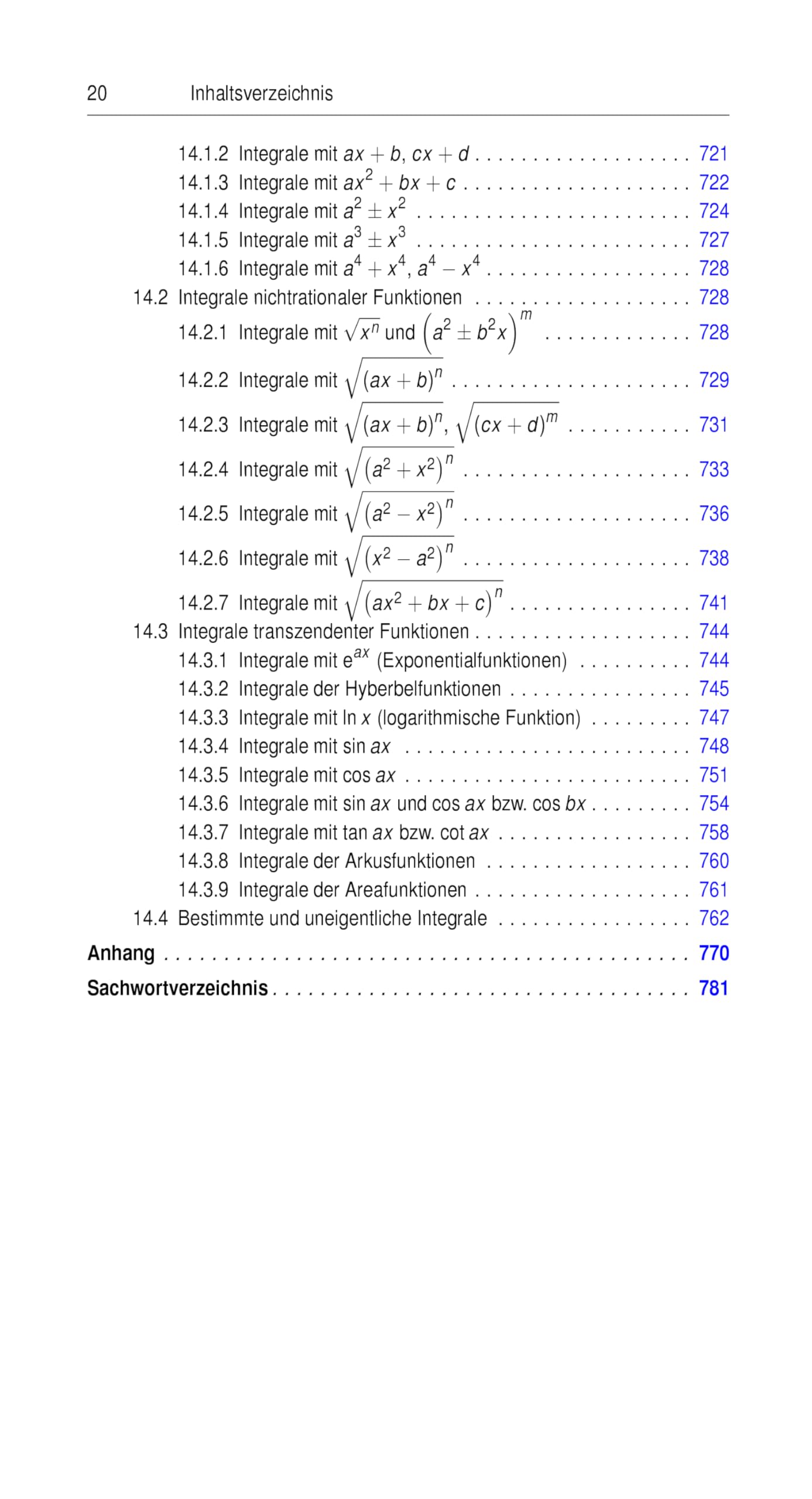 Taschenbuch mathematischer Formeln für Ingenieur- und Naturwissenschaften