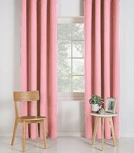 Blackout Curtains - Eyelet Top OR Pencil Pleat - Pair Thermal With FREE Tie-Backs Blush 66x72