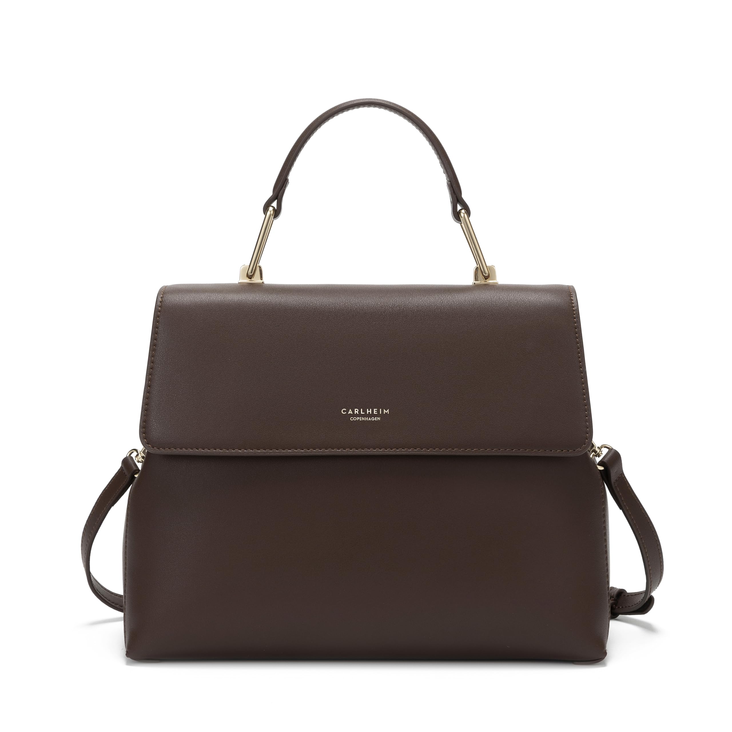 Carlheim, Gotland Genuine Leather collection, Sophia Genuine Leather Handbag (Brown)
