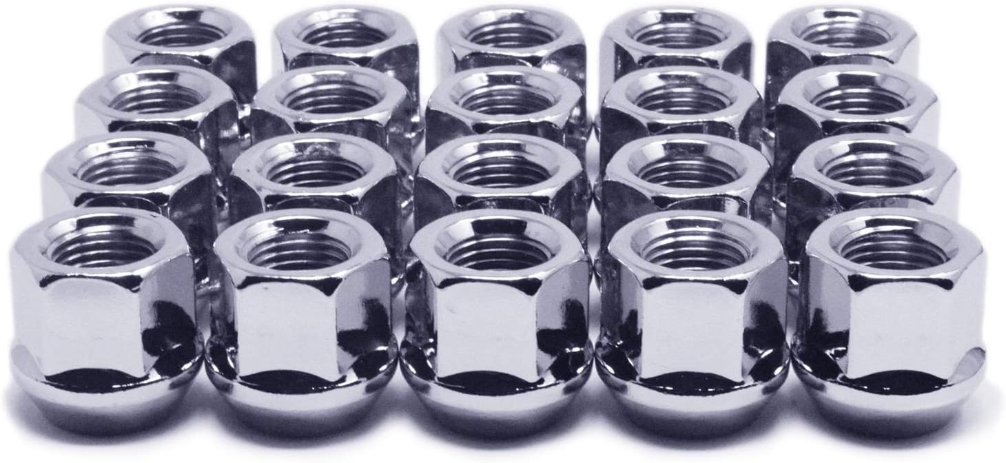 Get Special Price Mastiff 11304 Open-End, 1/2-20 Thread, Triple-Chrome Finish, Bulge Acorn Lug Nut Set (Pack of 20)