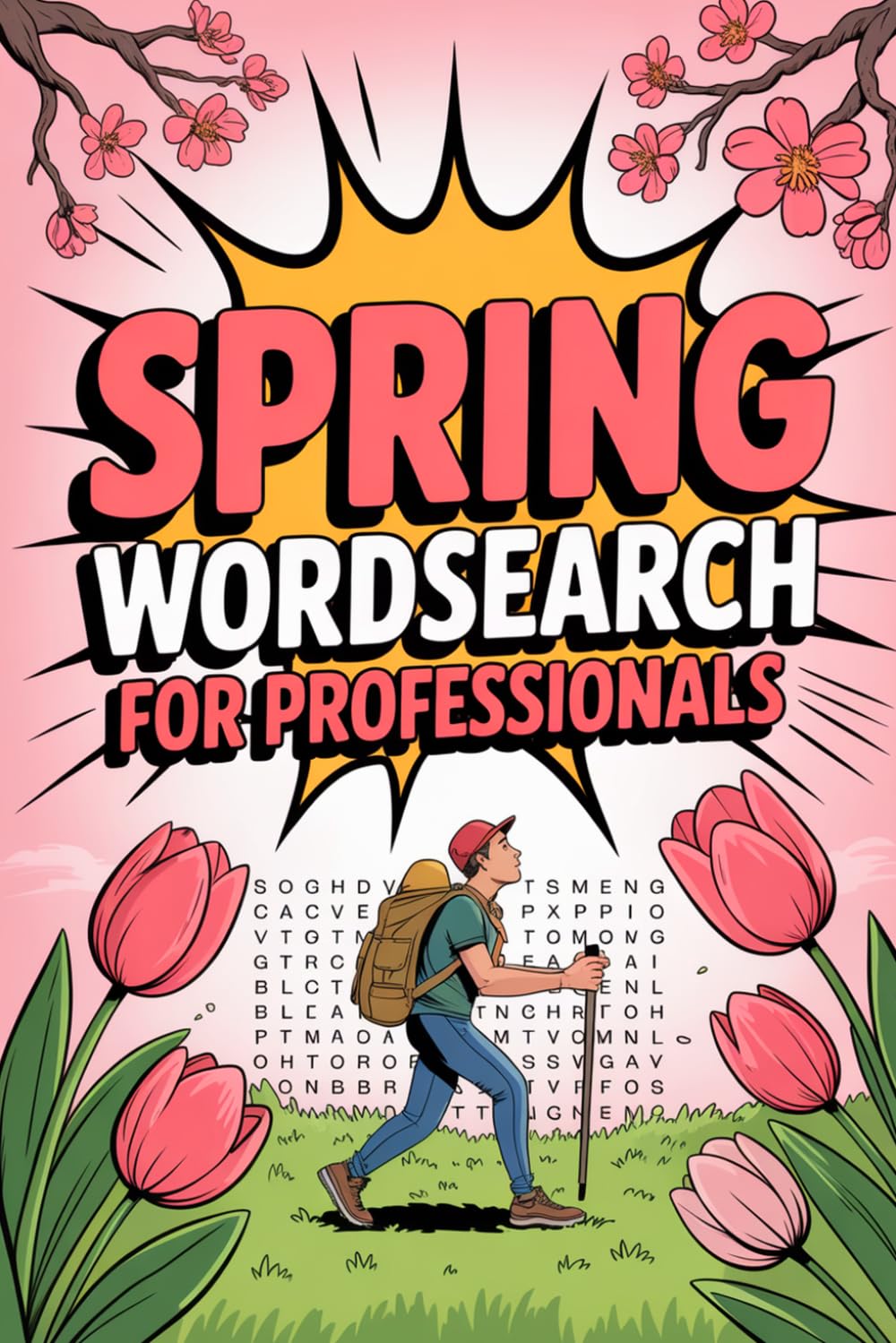 Spring Wordsearch for Professionals: Interactive Puzzle Workbook for Adult Puzzle Fans