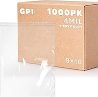 Vista 18 de GPI - Bolsas de plástico transparente con cremallera de 3" x 4", 100 unidades, bolsas de polietileno resistentes de servicio pesado de 4 mil