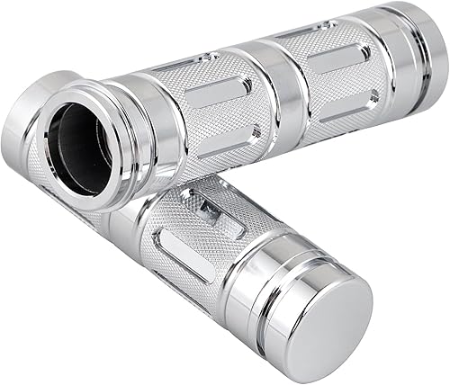 Miniatura 3 de SHMTOOL Manillar electrónico CNC de motocicleta de 1 pulgada para Harley Softail Touring Street Glide FLHXS Road King FLHRC Electra Glide FLHT, cromo