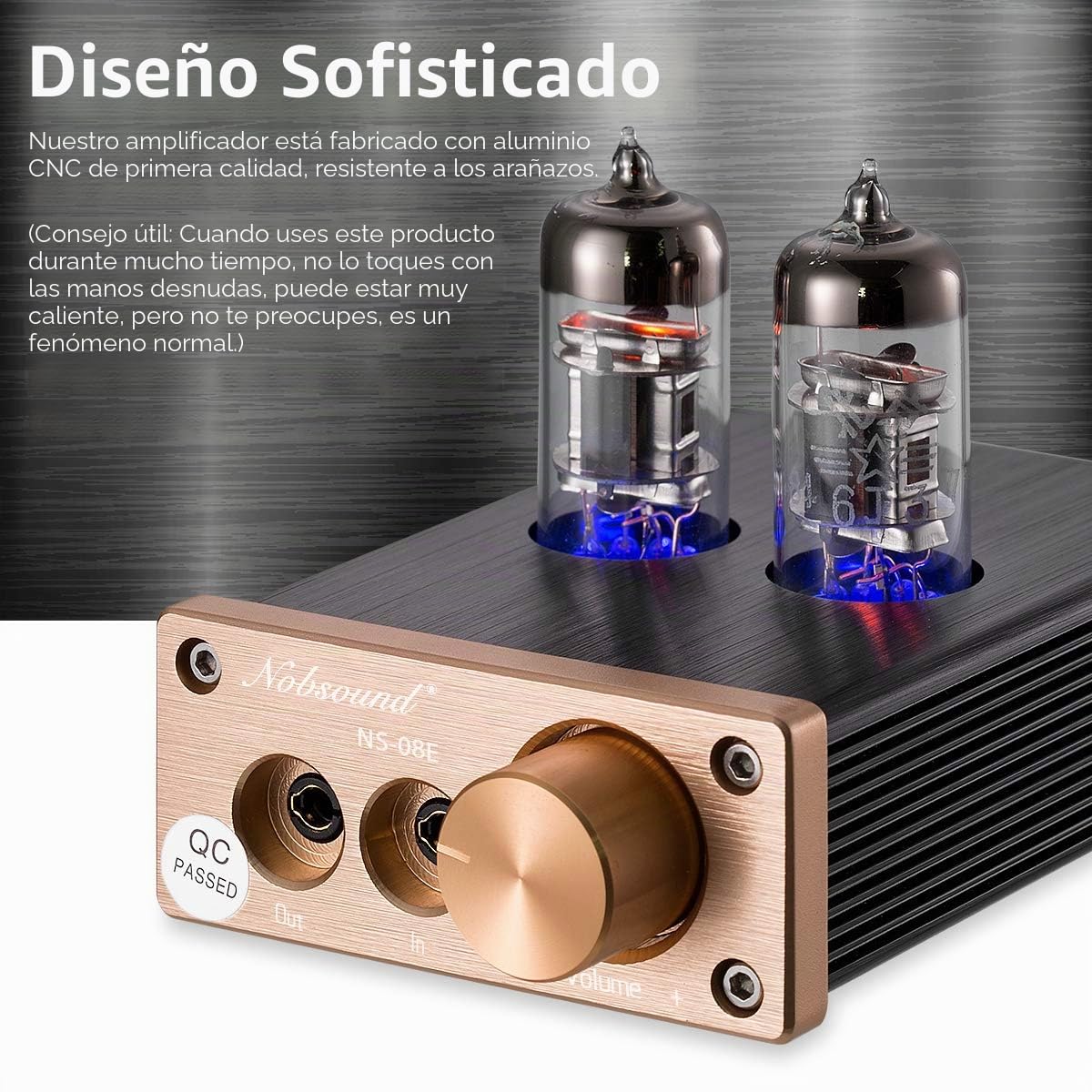 Nobsound HiFi Mini Valve Tube Headphone Amplifier Stereo amp Audio Kopfhörerverstärker