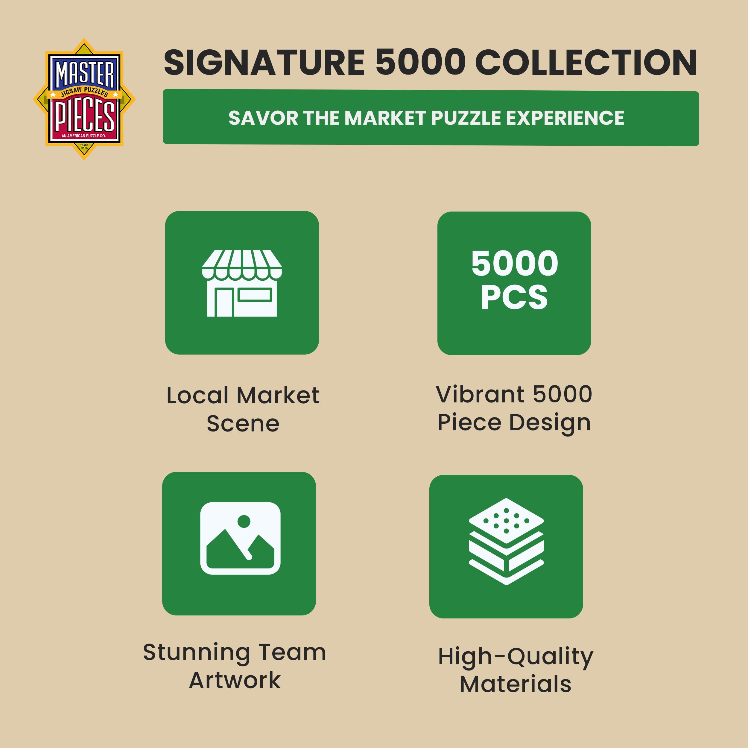 MasterPieces Jigsaw Puzzle 5000 Piece for Adults & Kids - Buy Local Honey - 40" x 60" - Fun and Educational