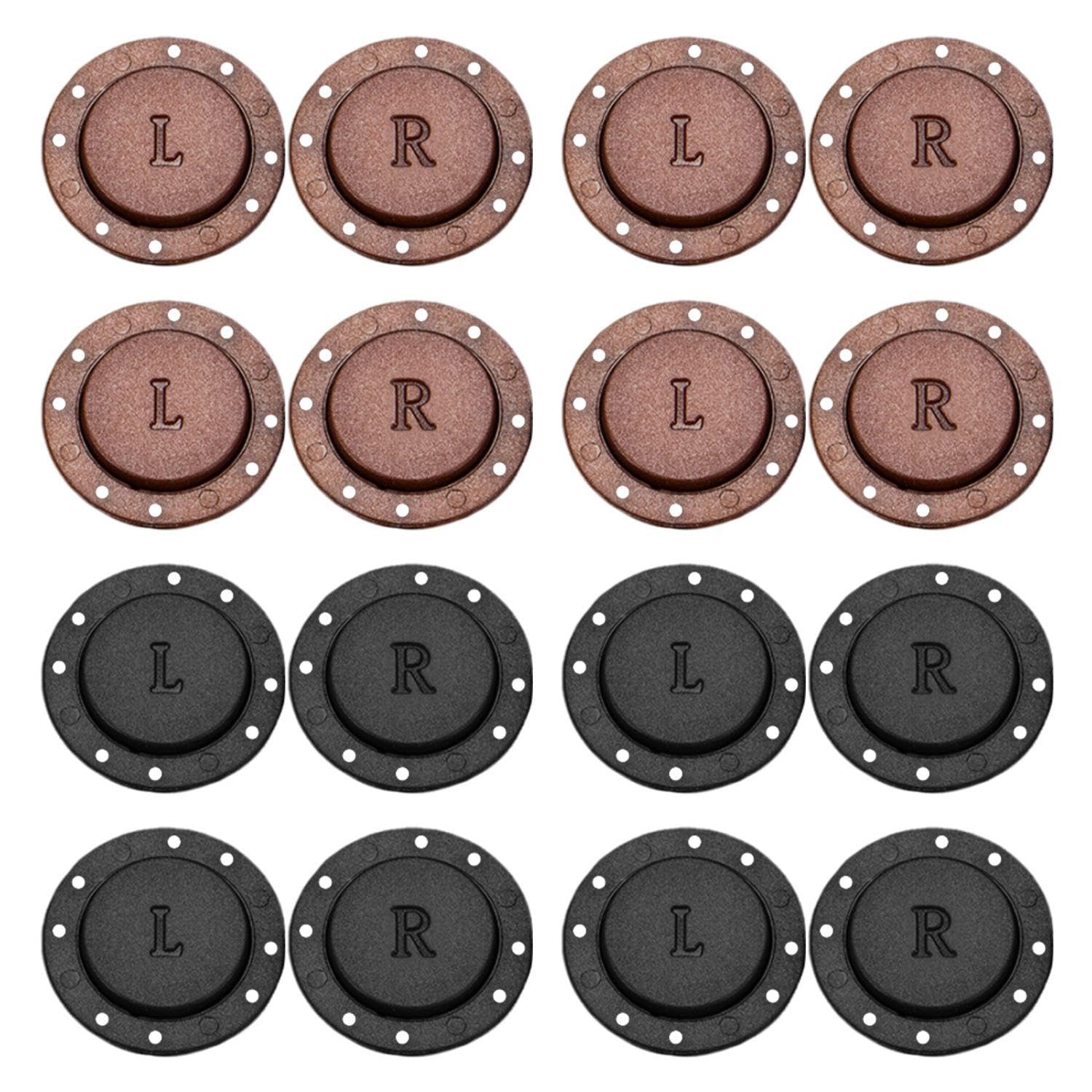 EOWVISN 8 Pairs Of Magnetic Buttons, Magnetic Closure Buttons, Magnetic Snap Buttons, Magnetic Clothing Buttons, Sewing Buttons, Cardigan Buttons, Multipurpose Magnetic Buttons