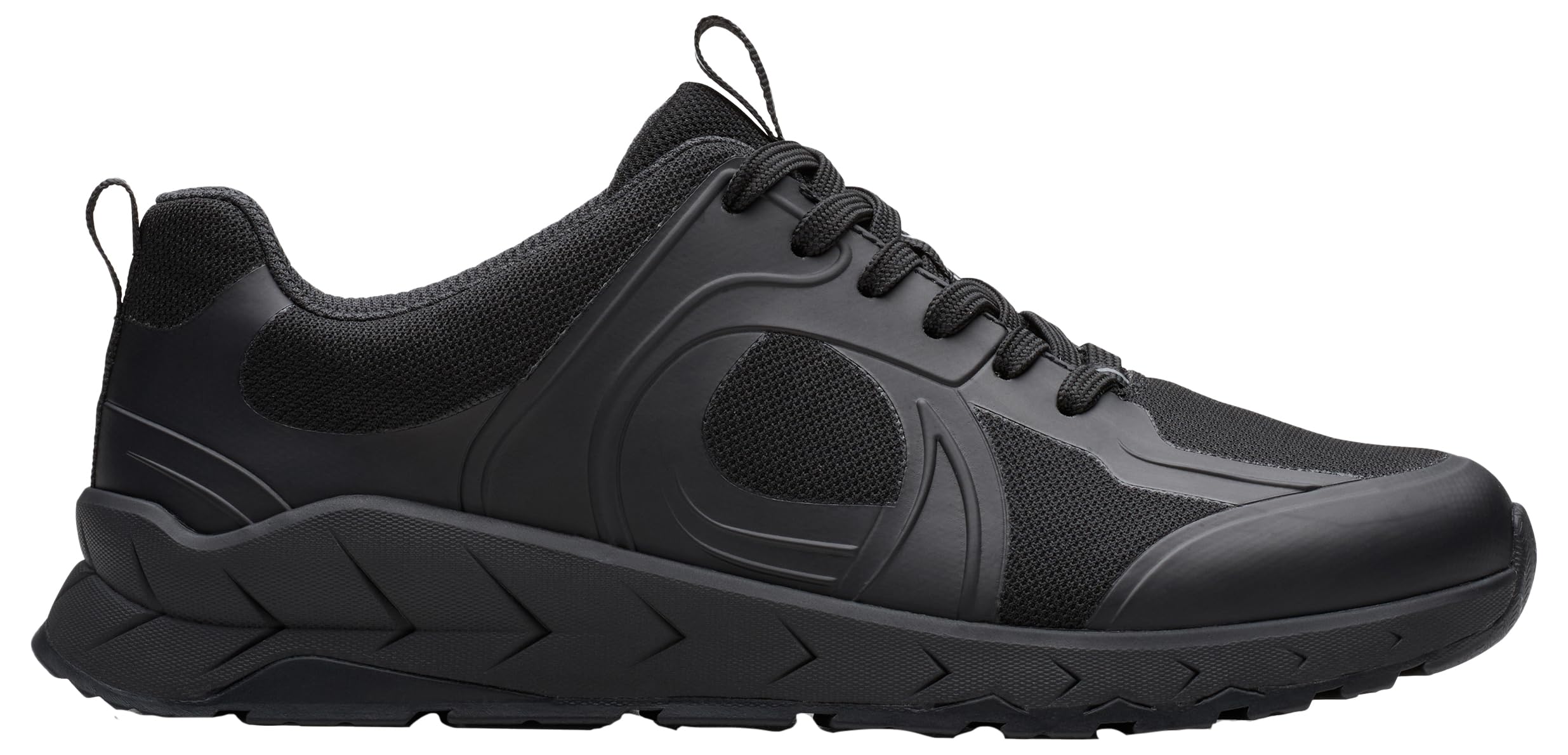 Clarks Boys Black Hook And Loop/Lace Up School Shoes Selva Edge - (Lace Up) - Uk 6.5 Child - G