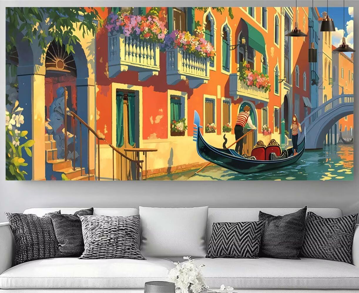 Diamond Painting Venise : occupez vos enfants calmement avec la broderie kit complet 5D - 8