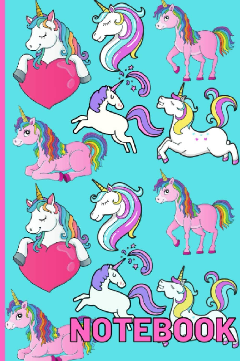 Fringoo - Cute Personal Organiser Diary for Girls | Weekly Unicorn Planner Girls Journal & Personal Organiser | Perfect for School Notebook with Sticky Labels - Unicorn: 6''9'' in 100 pages notebook