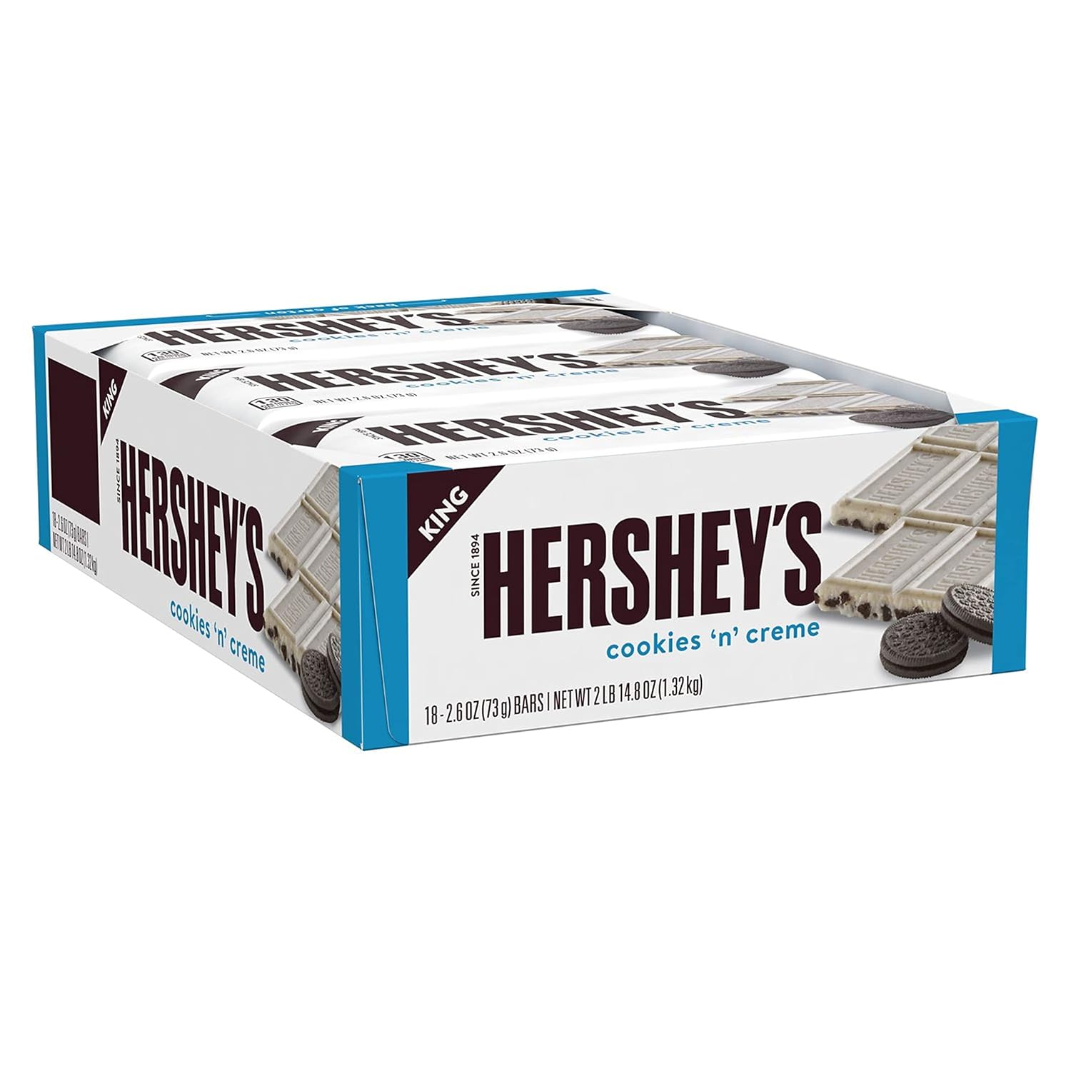 HERSHEY'S COOKIES 'N' CREME King Size Candy, Bulk