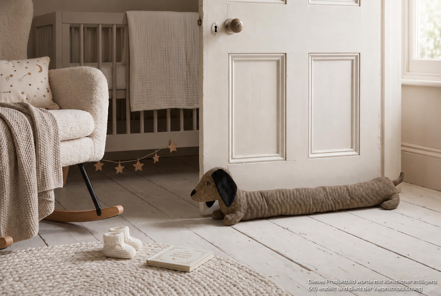 Fermaporta a forma di bassotto, paraspifferi per finestre, accessorio per la casa, decorazione con animali